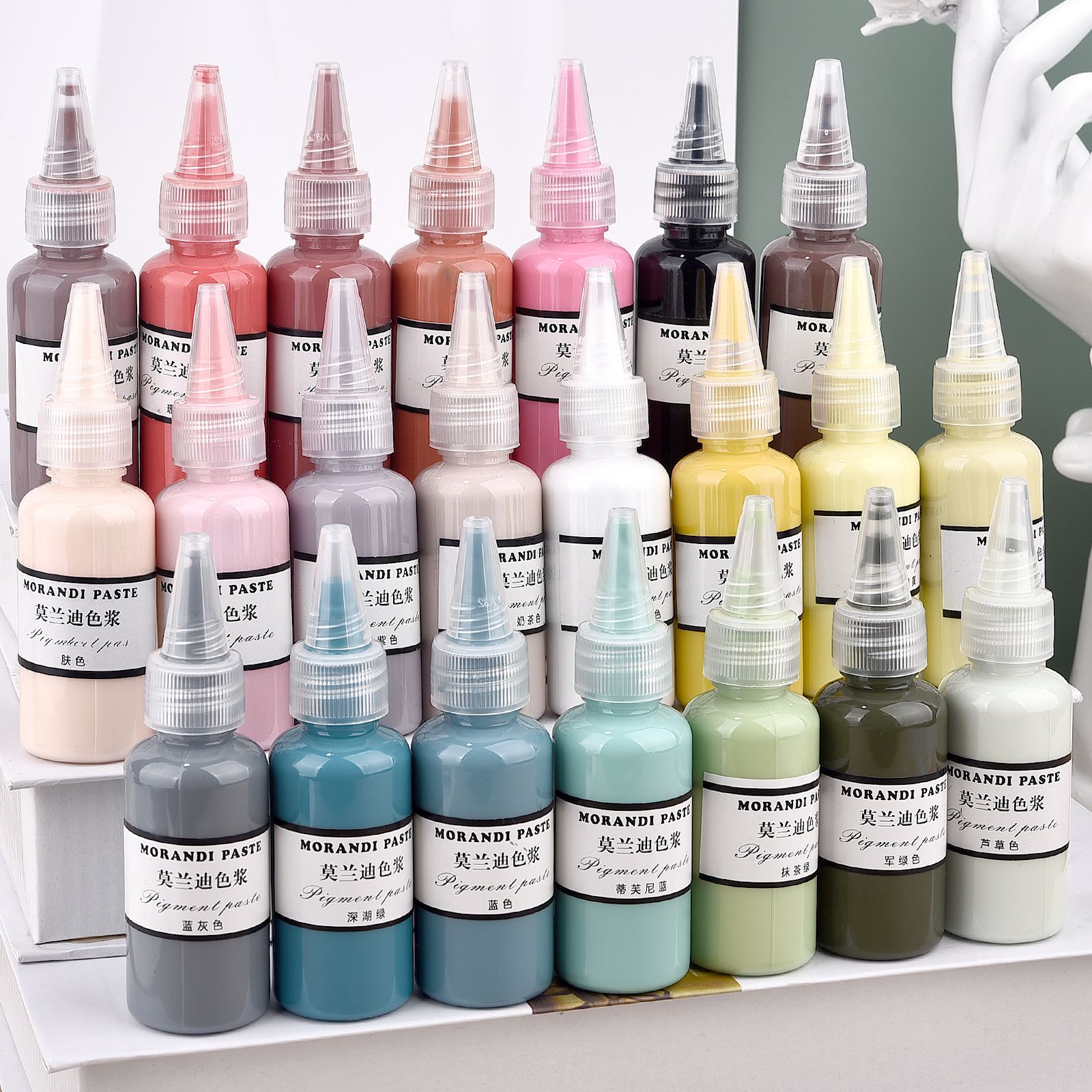 Resin Pigment Set - Morandi 색상 액체 수지 안료 에폭시