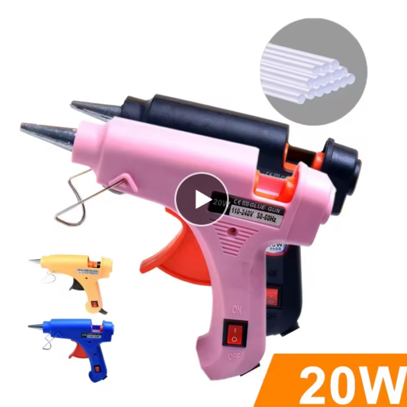 Heat Gun Small - 20W EU 플러그 글루건. 고무 스틱