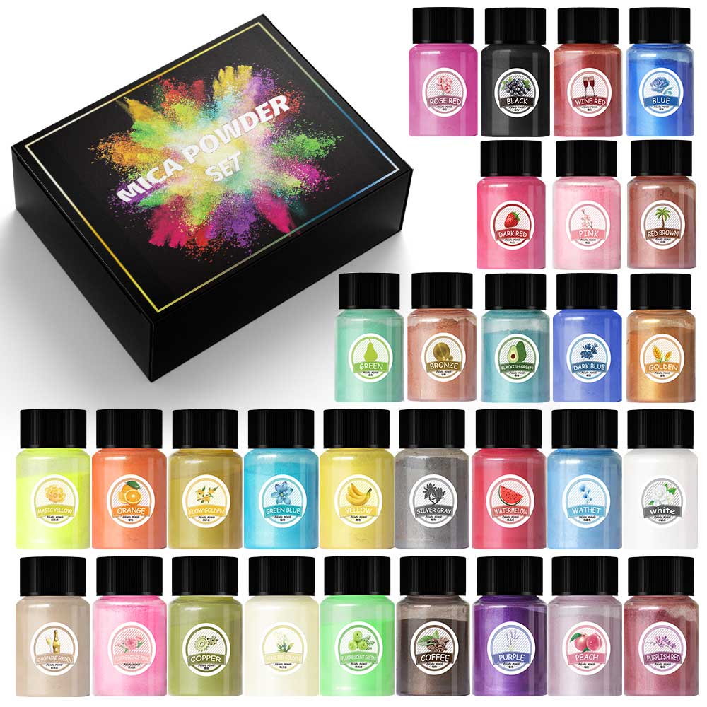 Resin Pigment Set - 진주 파우더 에폭시 수지 안료 필러,