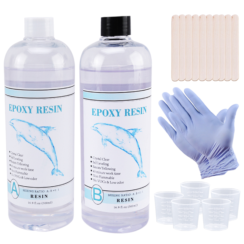 Epoxy Uv Resin Kit - 1:1 투명 에폭시 수지 크리스탈 클리어