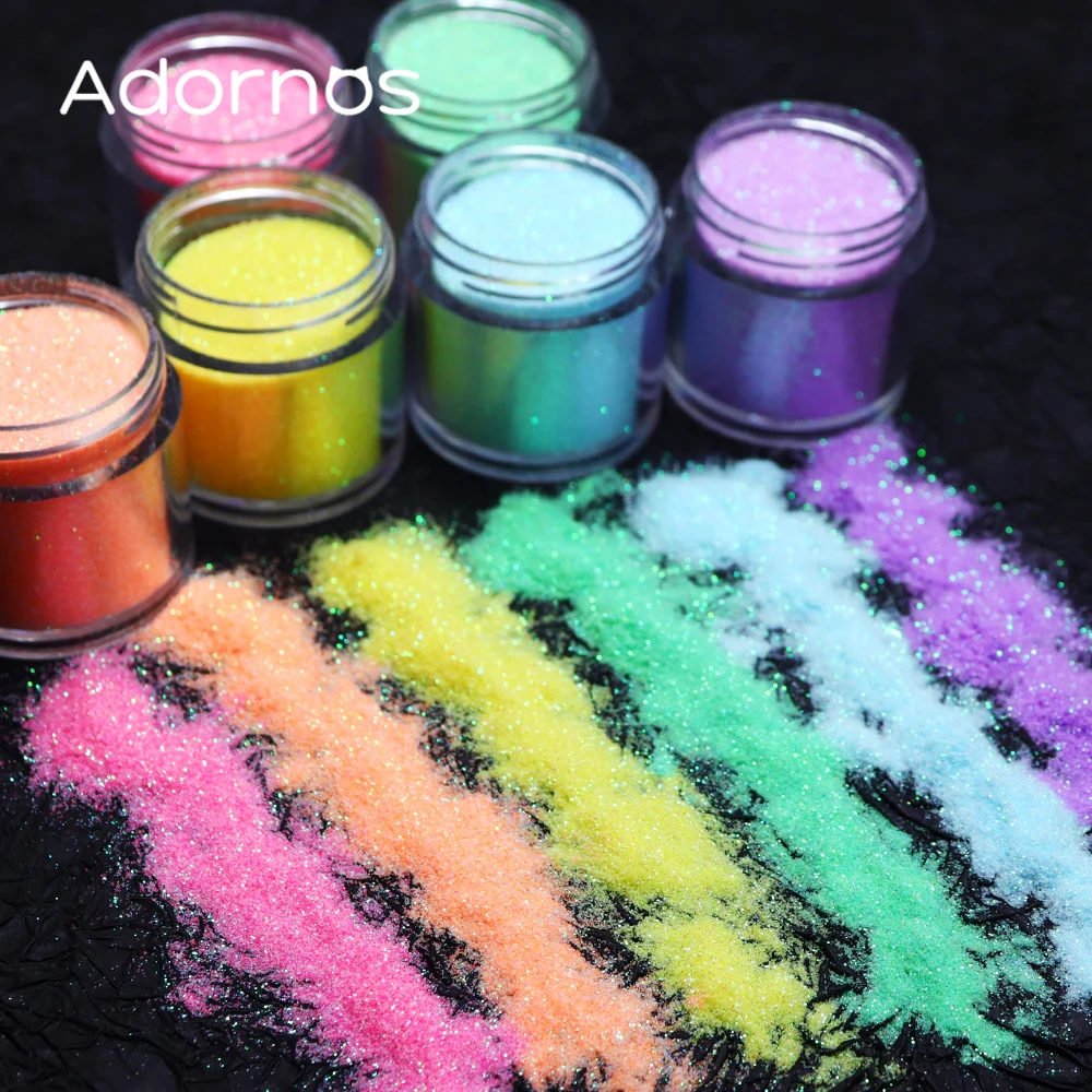 Resin Pigment Set - 무지개 빛깔의 반짝이 설탕 가루 에폭시