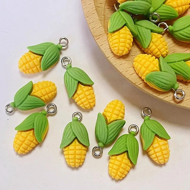 20개 재미있는 미니 옥수수 야채 레진 참 장식품 인공 - Resin Craft Supplies 리뷰 및 가격