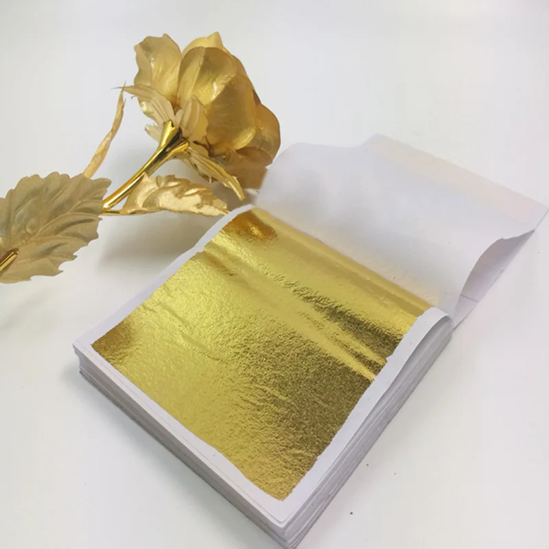100개입 모조 금은 구리 호일 종이 잎사귀 모양 금박 - Gold Foil Flakes 리뷰 및 가격