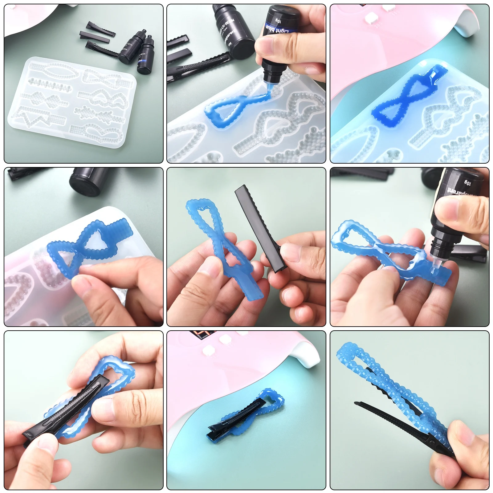 17가지 색상 UV 레진 접착제 10ml 에폭시 접착제 - Epoxy Uv Resin Kit 리뷰 및 가격