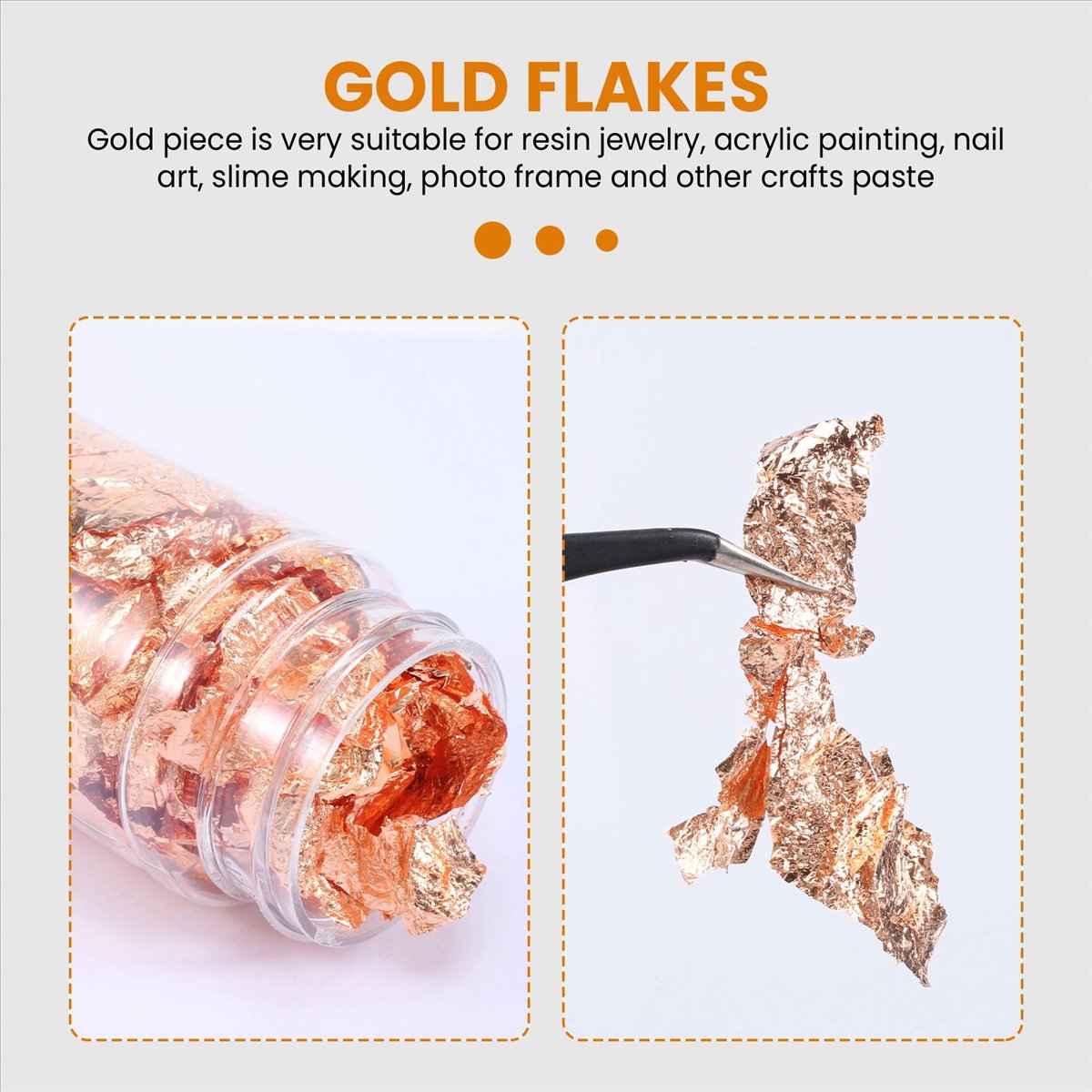 정교한 금박 조각, 레진 트레이 몰드용, 페인팅 아트  - Gold Foil Flakes 리뷰 및 가격