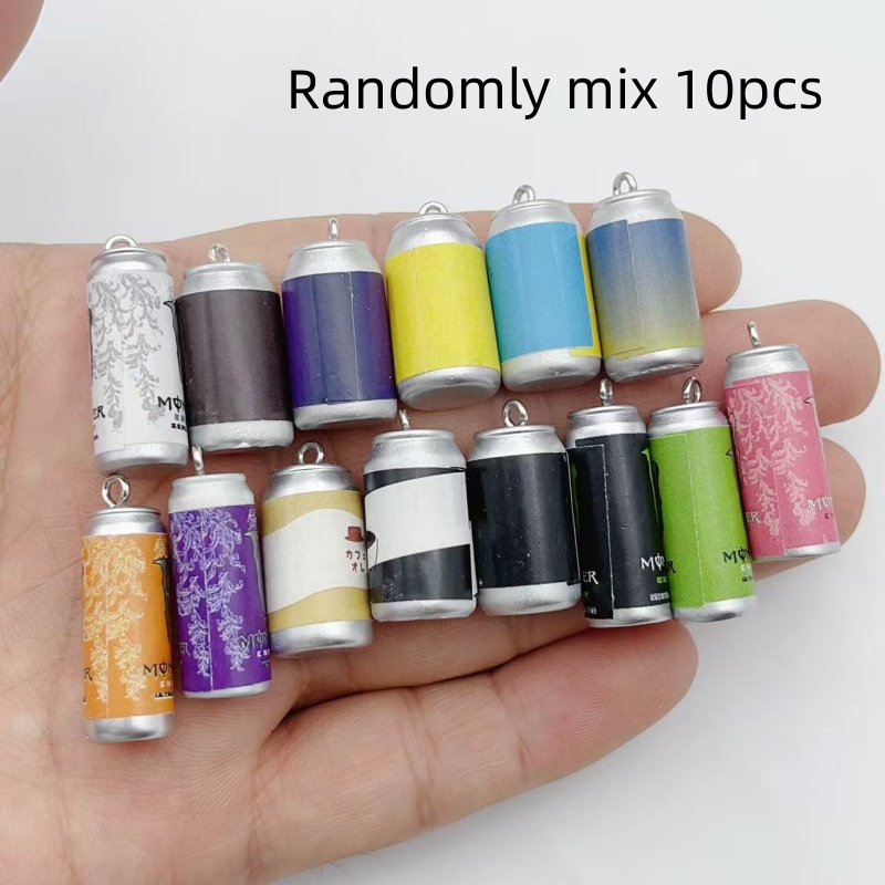 10개 미니 시뮬레이션 음료 캔 레진 참 장식품 다채로 - Resin Craft Projects 리뷰 및 가격