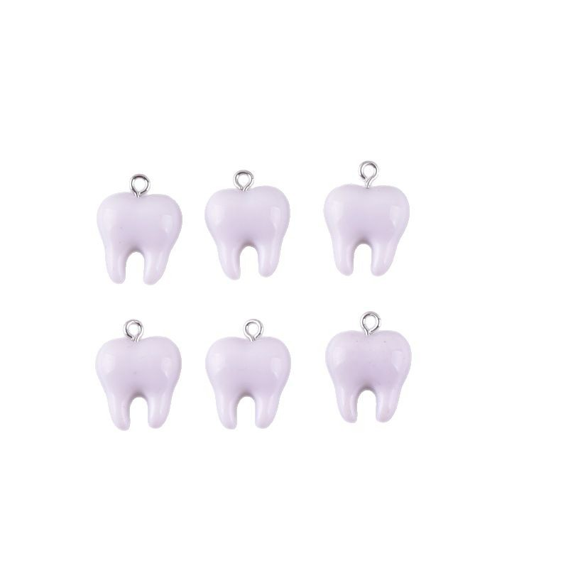 귀여운 흰색 치아 레진 펜던트 10개, 작은 치아 참  - Resin Craft Projects 리뷰 및 가격