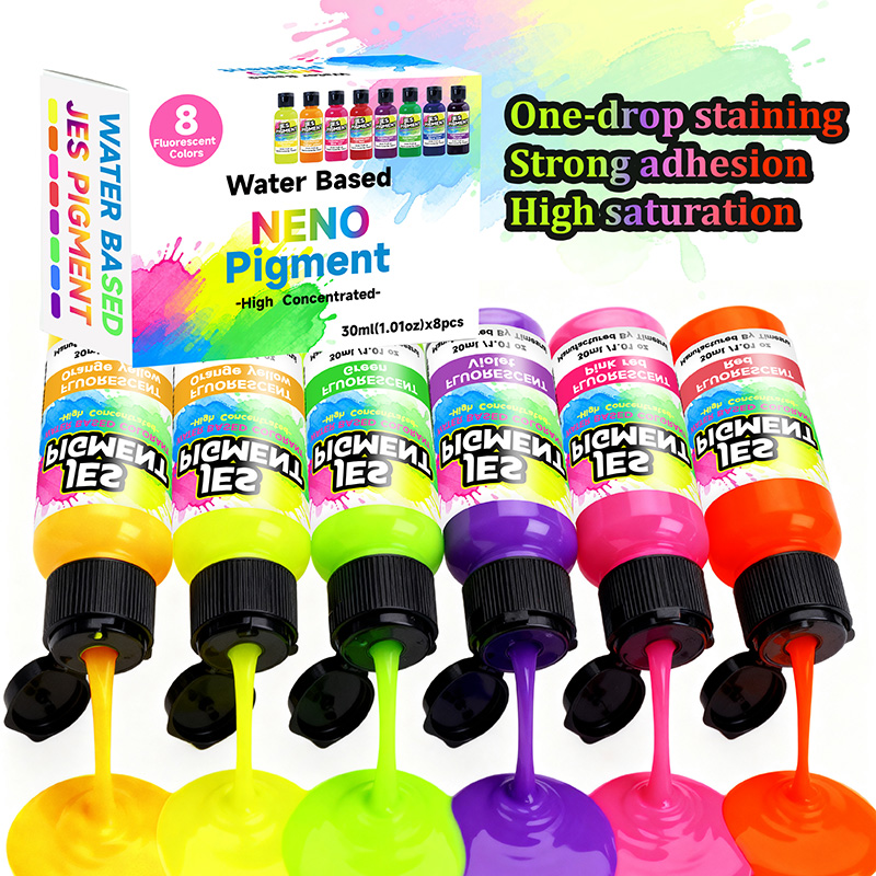 8색/세트 형광 안료, 병당 30ml/1.01oz 액상 - Resin Pigment Set 리뷰 및 가격