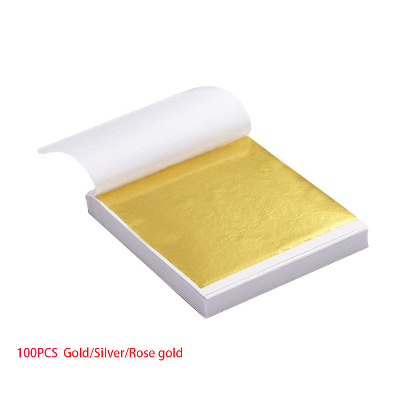 100pcs 아트 크래프트 디자인 종이 시트 실용적인  - Gold Foil Flakes 리뷰 및 가격