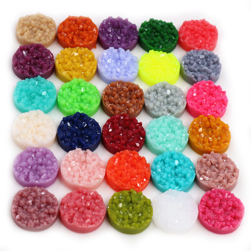 40pcs 수지 Druzy Cabochons 돔 8/1 - Resin Craft Projects 리뷰 및 가격