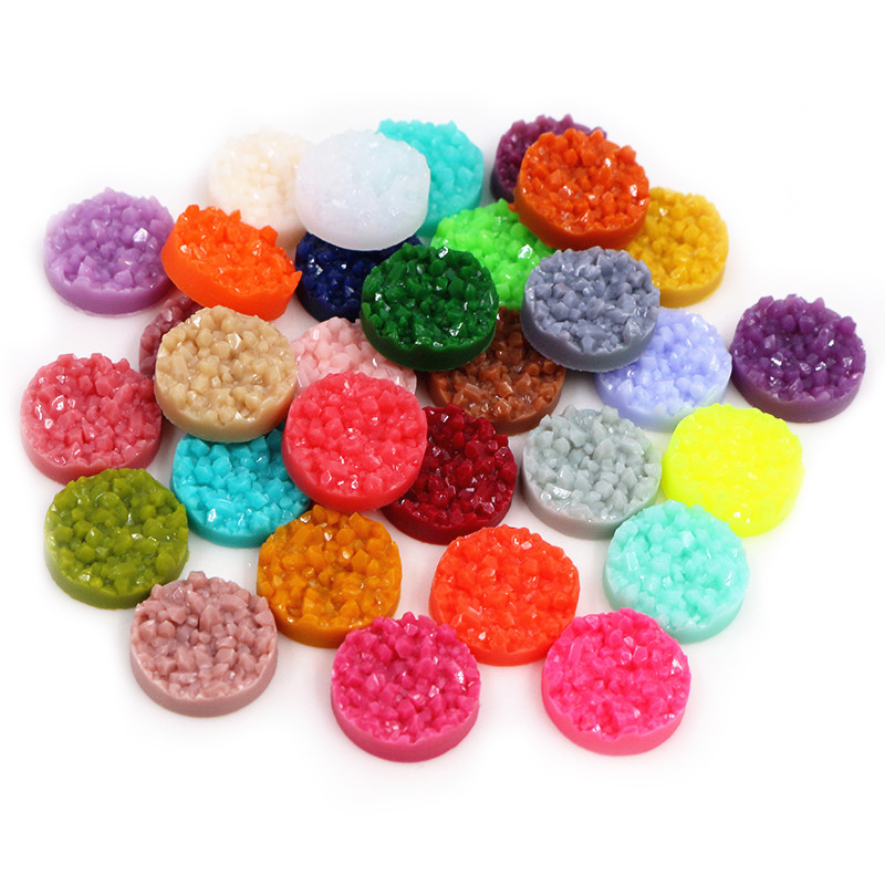 40pcs 수지 Druzy Cabochons 돔 8/1 - Resin Craft Projects 리뷰 및 가격