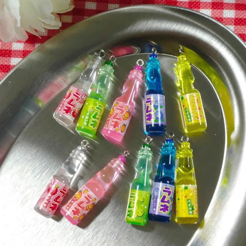 10Pcs 작은 소다병 레진 참 장식품 귀여운 음료병  - Resin Craft Projects 리뷰 및 가격