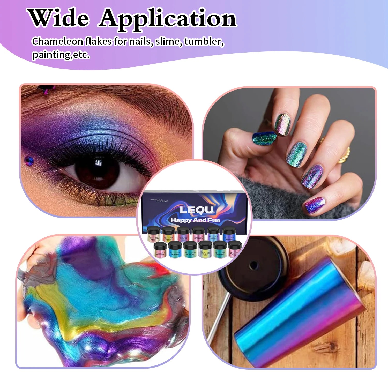 카멜레온 핑크 네일 크롬 파우더 피그먼트 DIY 에폭시 - Resin Pigment Set 리뷰 및 가격
