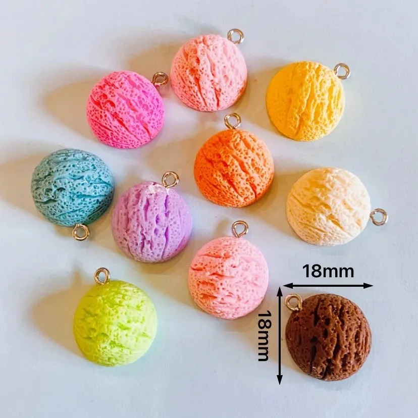 10Pcs Kawaii 마카롱 아이스크림 수지 펜던트  - Resin Craft Supplies 리뷰 및 가격
