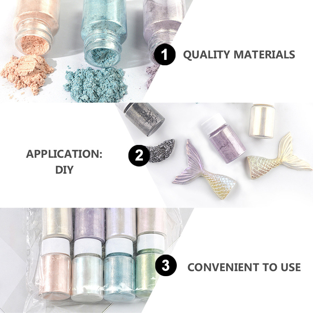 9종 마이카 안료 파우더 세트, 다채로운 색상, 안전한 - Resin Pigment Set 리뷰 및 가격