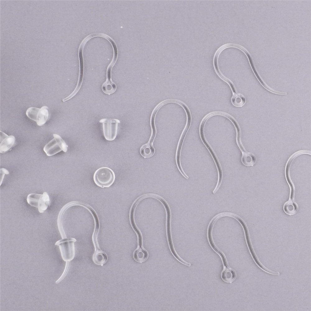 40개 투명 플라스틱 귀걸이 훅 이어 와이어 루프 포함 - Resin Craft Projects 리뷰 및 가격
