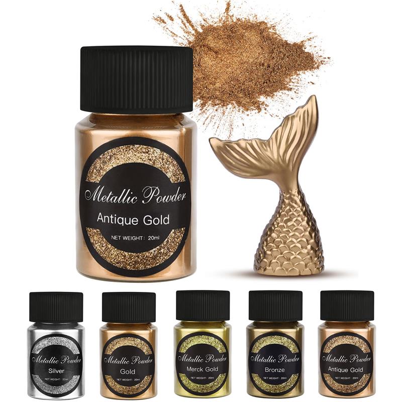 20 Ml 쉬머 메탈릭 골드 실버 컬러 안료 진주 빛  - Resin Pigment Set 리뷰 및 가격