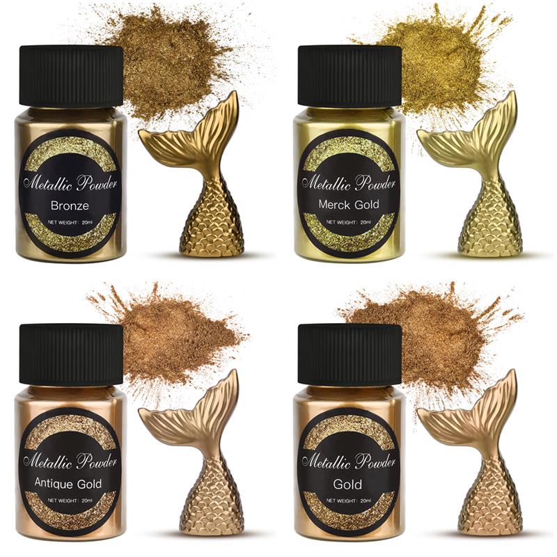 20 Ml 쉬머 메탈릭 골드 실버 컬러 안료 진주 빛  - Resin Pigment Set 리뷰 및 가격