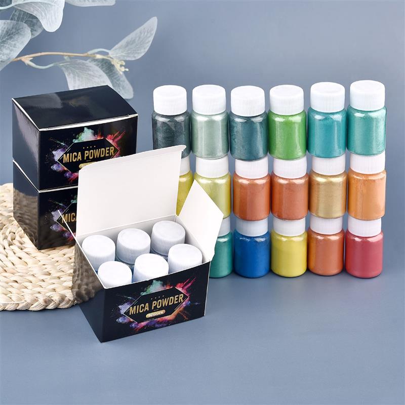 6 Pcs-Set 에폭시 수지 염료 운모 분말 분말 안 - Resin Pigment Set 리뷰 및 가격