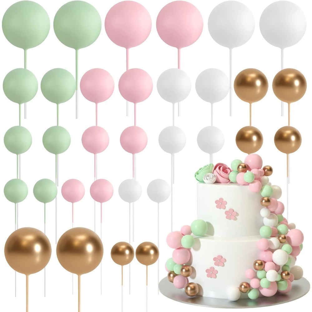 20Pcs 생일 축하 케이크 금색과 은색 거품 공 웨딩 - Gold Foil Flakes 리뷰 및 가격